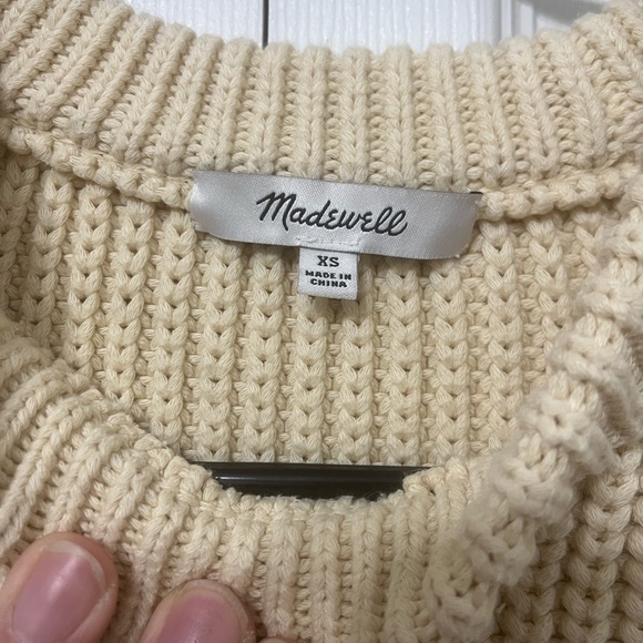 Madewell Cream Knit Sleeveless Sweater - Picture 3 of 4